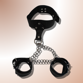 LeatherMarket Restraint Set Black Cuffs and Restraints